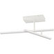 Duo LED 4.75 inch Matte White Semi-Flush Mount Ceiling Light